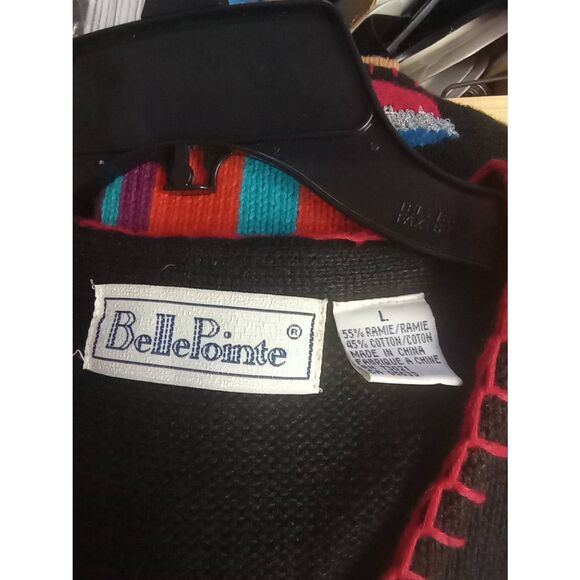 Christmas sweater. Vest , cardigan. Belle pointe elves. Size Large - Picture 4 of 4